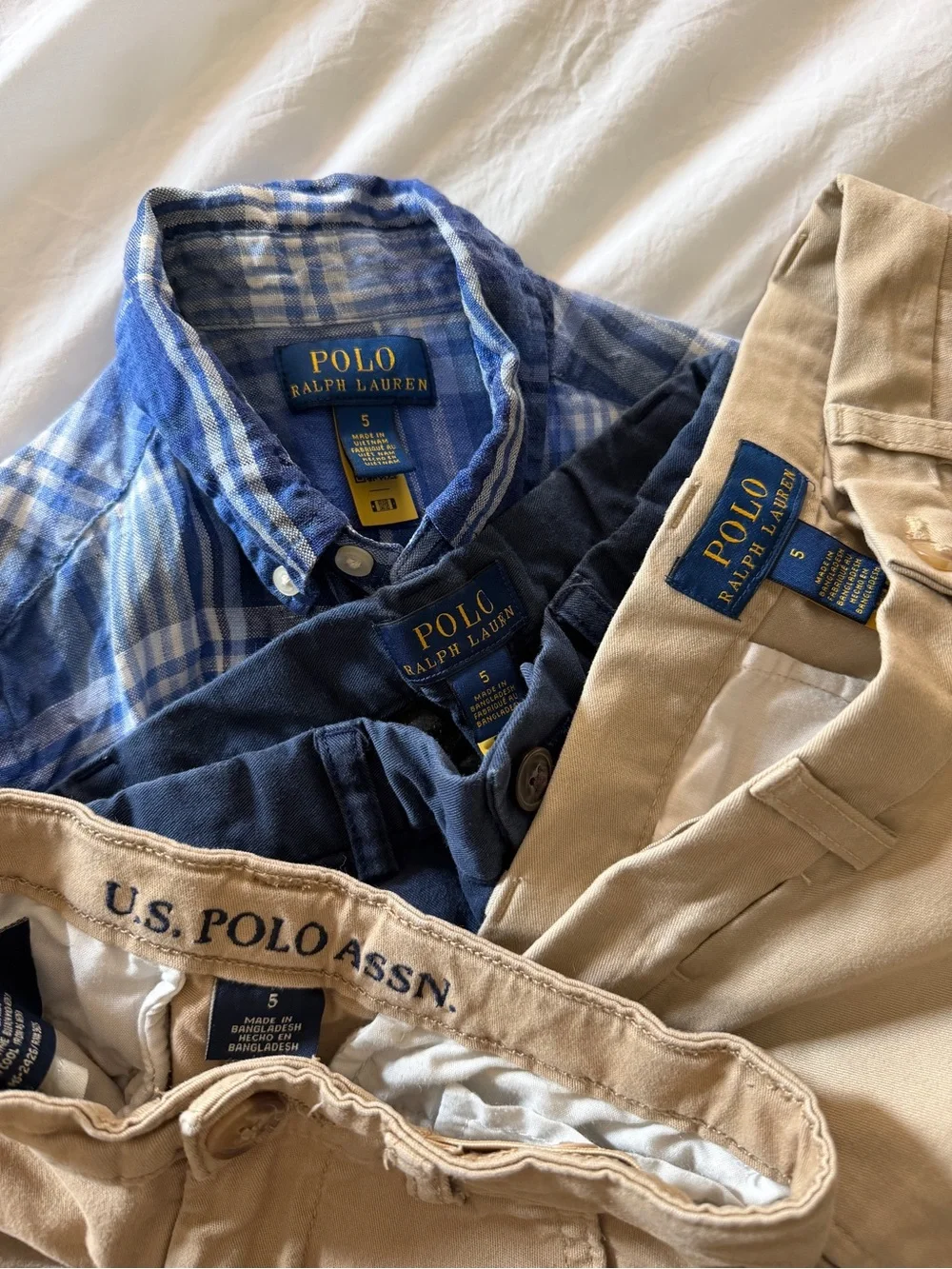 Boys Size 5 Polo Ralph Lauren Dress Clothes Bundle 4 Pc